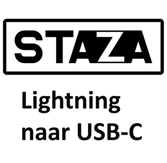 Lightning naar USB-C Adapter - Aluminium Design - Staza - Staza