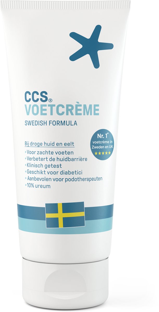 CCS Voetcrème droge huid - eelt - 10% Ureum - Voordeelverpakking - 2 x 1 tube 175ml