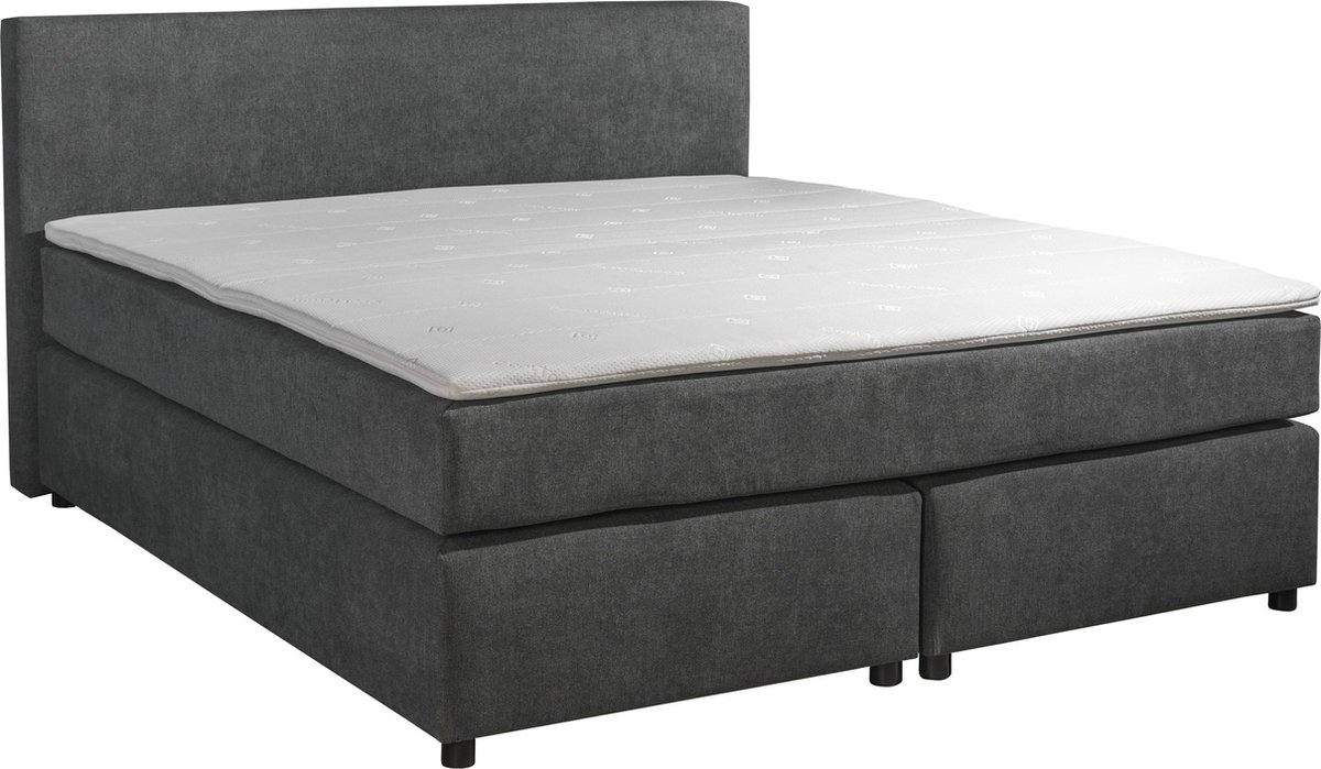 Anno 1588 - Boxspring Amsterdam - Pocketvering - Antraciet - 180x200 cm - Inclusief Dekbed en Kussens thumbnail 5