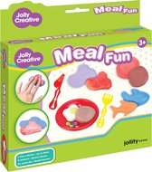 Jolly Creative Jolly Dough Meal Fun - boetseerklei - set ideaal voor onderweg - op reis - geschenkje - bedankje