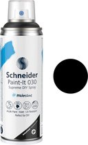 Schneider - Paint-it 030 - DIY - bombe de peinture - peinture aérosol - peinture acrylique - 200ml - noir