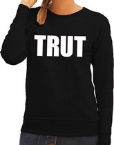 Trut tekst sweater / trui zwart voor dames XL