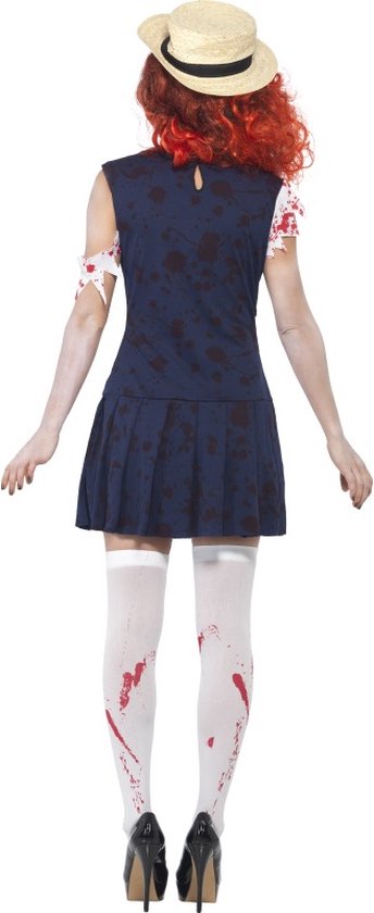 "Zombie Halloween kostuum van schoolmeisje volwassenen - Verkleedkleding - Large"