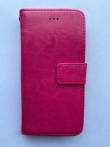 Apple iphone 7 / 8 / SE2020 / SE2022 hoesje - Kunstleer Book Case Roze -  met extra ruimte voor briefgeld