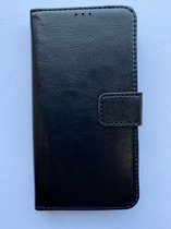 Apple iphone X / XS hoesje - Kunstleer Book Case Zwart - met extra ruimte voor briefgeld