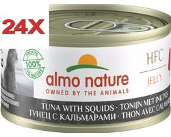 Almo Nature HFC - Kattenvoer - Jelly Tonijn & Inktvis - 24x70gr