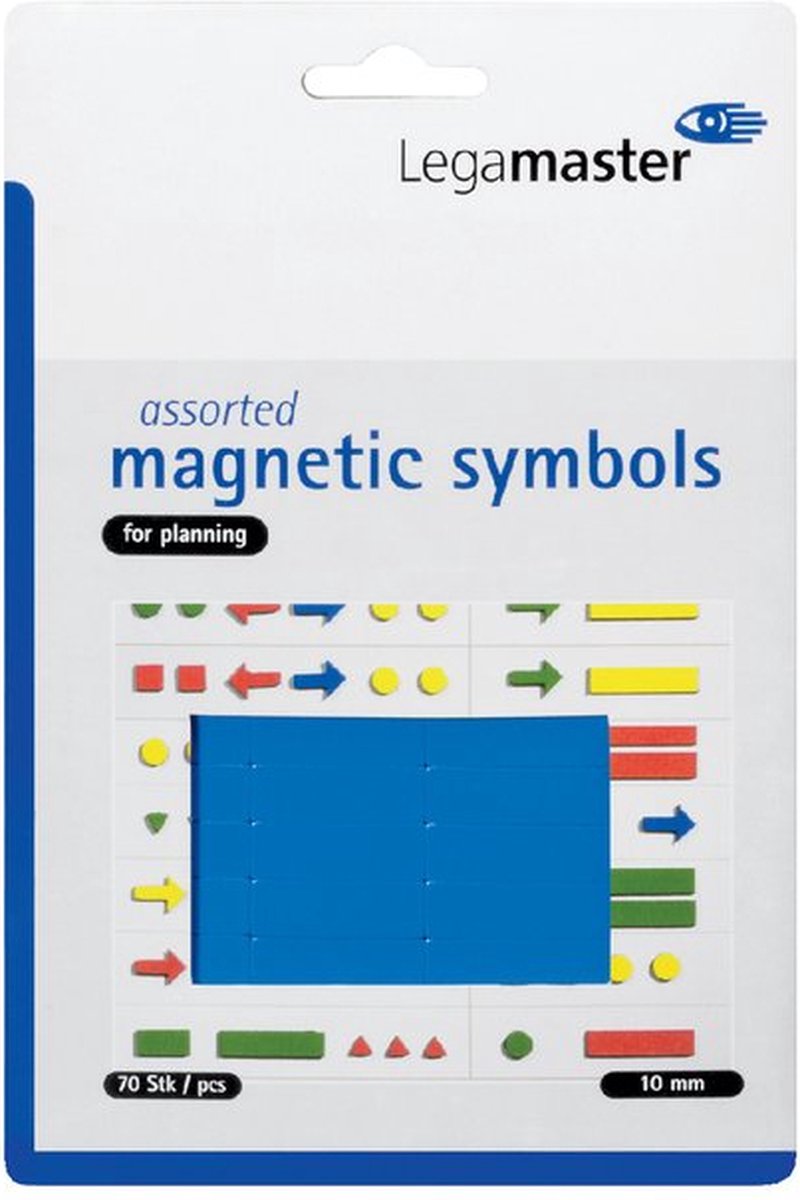 Whiteboardmagneten Symbolen 10mm Blauw