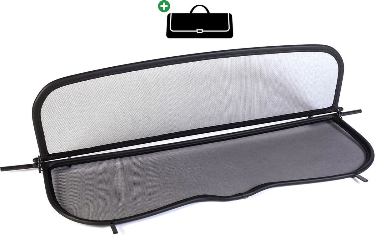 Windscherm Mercedes CLK W209 | 2003-2010 | incl. luxe opbergtas | Zwart