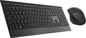 Bol.com Rapoo "9500M" multimodus draadloze desktop combo set UI Zwart QWERTY US aanbieding