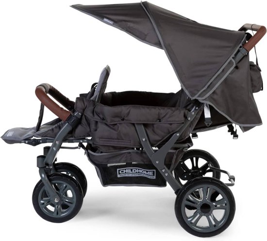 CHILDHOME - NIEUWE TRIPLET WANDELWAGEN ANTRACIET +RC | bol.com