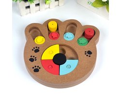 Houten Honden Puzzel – Honden Trainer – Speelgoed voor de Hond – Interactief Speelgoed – Hondenpuzzel – Training voor de Hond of Pup – Slow Feeding