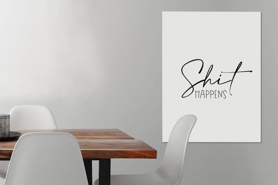 Tableau sur toile Proverbes - Citations - Ça arrive - 60x80 cm - Décoration murale