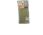 Slimline Tafelloper groen linnenlook 45x150 cm