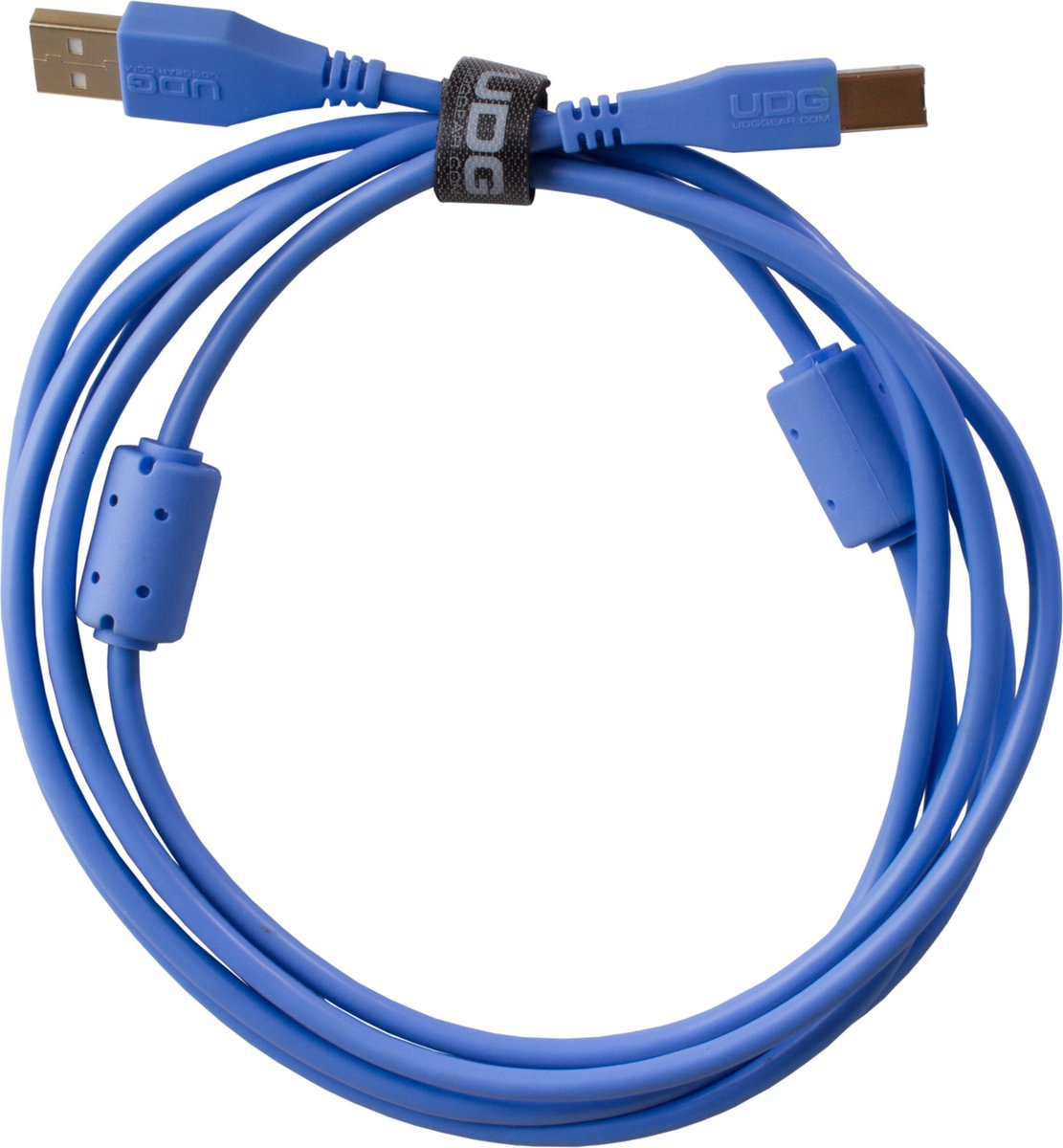 UDG U95002LB audio kabel USB 2.0 A-B recht blauw 2m