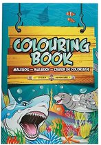 Zeedieren thema A4 kleurboek/tekenboek 24 paginas - Oceaan thema - Creatief hobby speelgoed voor kinderen