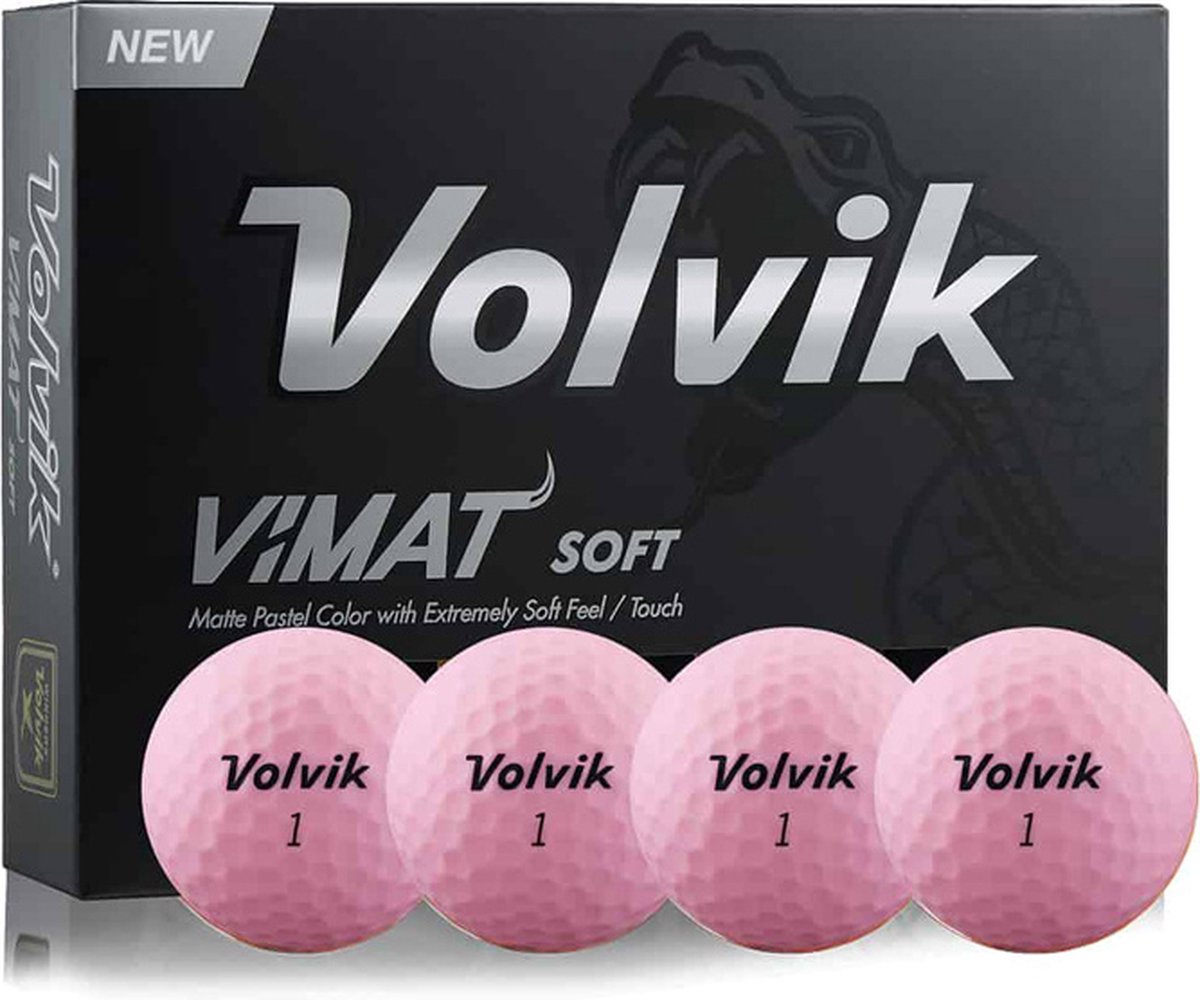 Volvik Vimat Golfballen - Roze - 12 Stuks