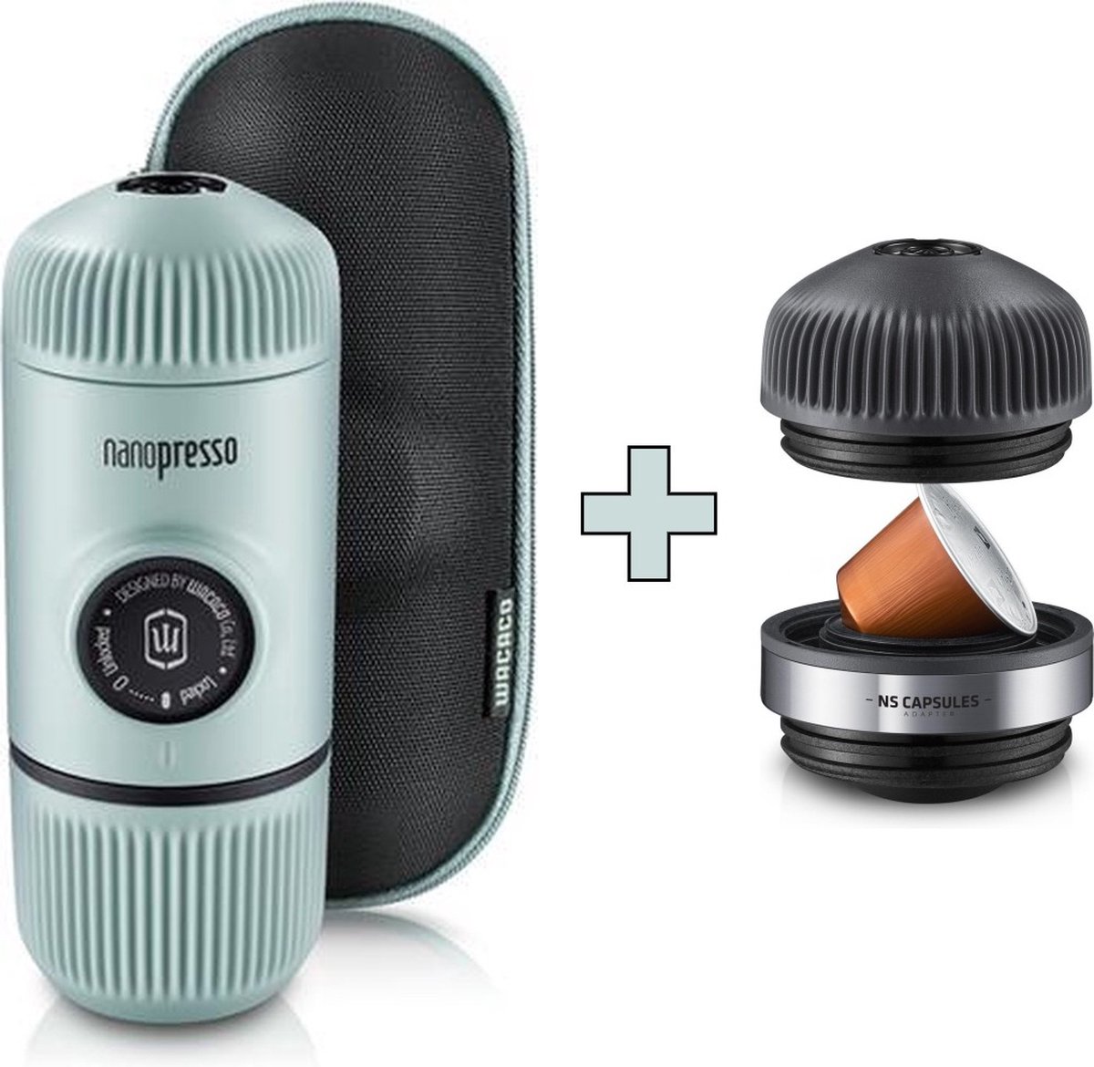 Wacaco - Nanopresso - Artic Blue - Nanopresso NS adapter - Combi Set - Parya Variant