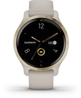 Garmin Venu 2s Health Smartwatch - Amoled touchscreen - Stappenteller - 10 dagen batterij - Tundra/Champagne
