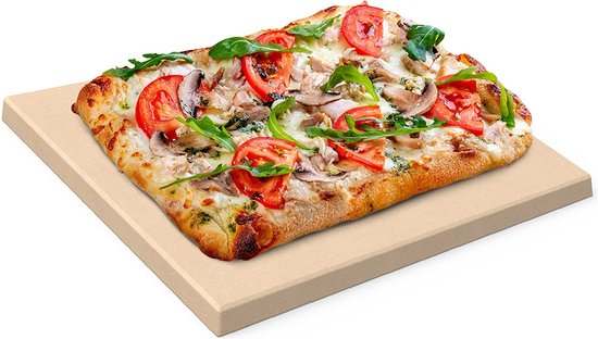 Set à pizza premium : pierre de cuisson rectangulaire et pelle
