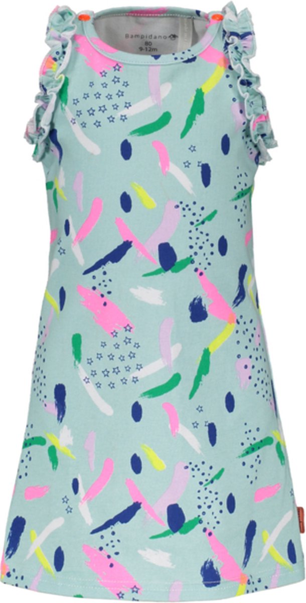 Bampidano-Baby Girls dress Eloise sleeveless AO with ruffles SUMMER -allover