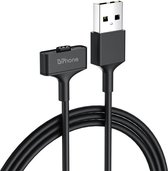 DrPhone ION3 - Magnetisch USB Oplaad Kabel - Geschikt voor Fitbit ionic -Charger + Lader Adapter – 1M- Zwart