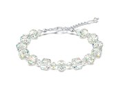 Malinsi Armband Dames - Kristallen Effect - Verstelbaar 17 tot 21cm - Zilver Armbandjes - Sieraden - Armbandje Verjaardag - Cadeau voor haar - Vrouw