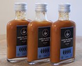 Carolina Reaper Hot Sauce 3 Pack (2,2 miljoen Scoville) - Kleinschalig & Handgemaakt, Glutenvrij, Natuurlijk, Vegan - Hete Scherpe Saus met Chili Peper - Saus Met Pit - 3 x 100ml