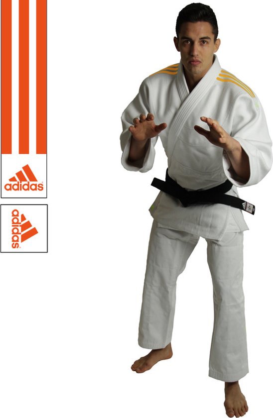 Adidas Judopak J690 Quest Wit/Oranje 200cm - adidas