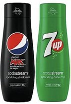 SodaStream - Pepsi max & 7up Siroop - Voordeelpack - 2 stuks