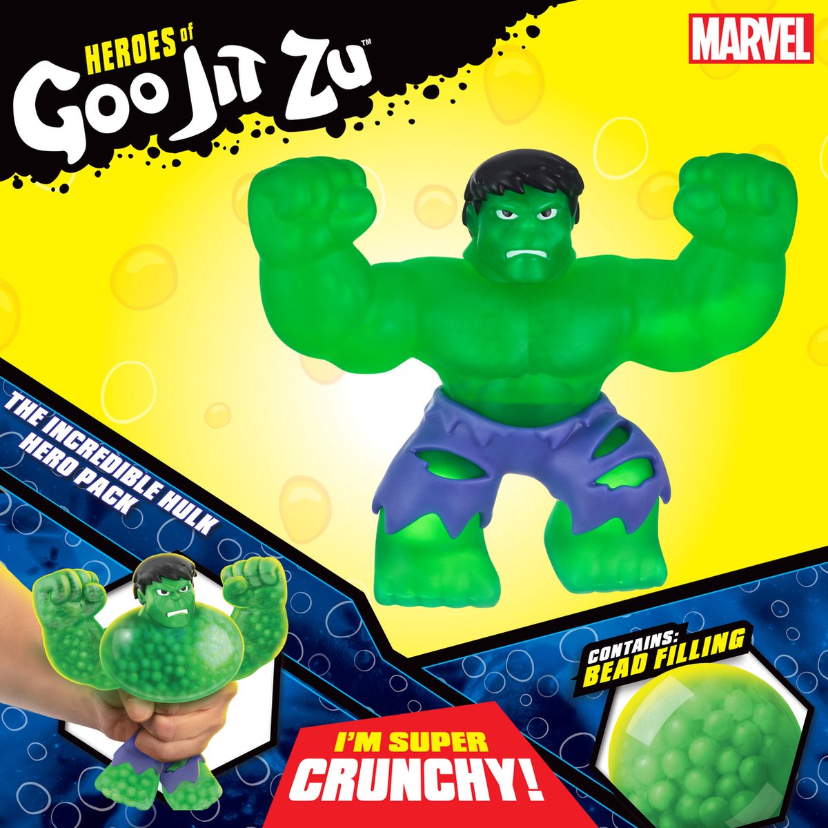 Ensemble de super-héros Goo Jit Zu Marvel - Hulk Classic