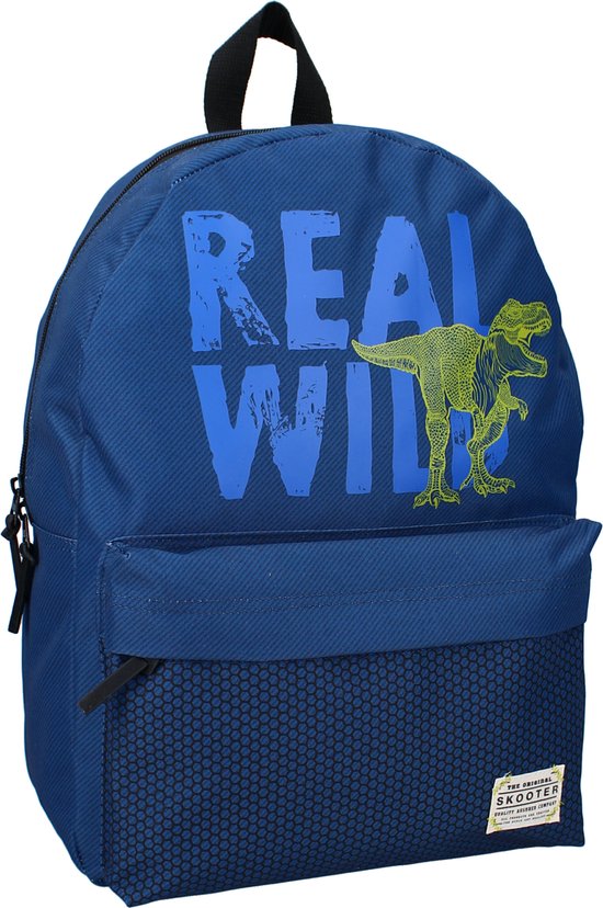 Skooter New Adventures Rugzak Schooltas jongen Blauw Dino bol