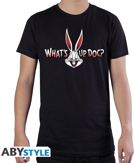 Abysse - Tshirt Looney Tunes 'Whats up Doc' man black XS