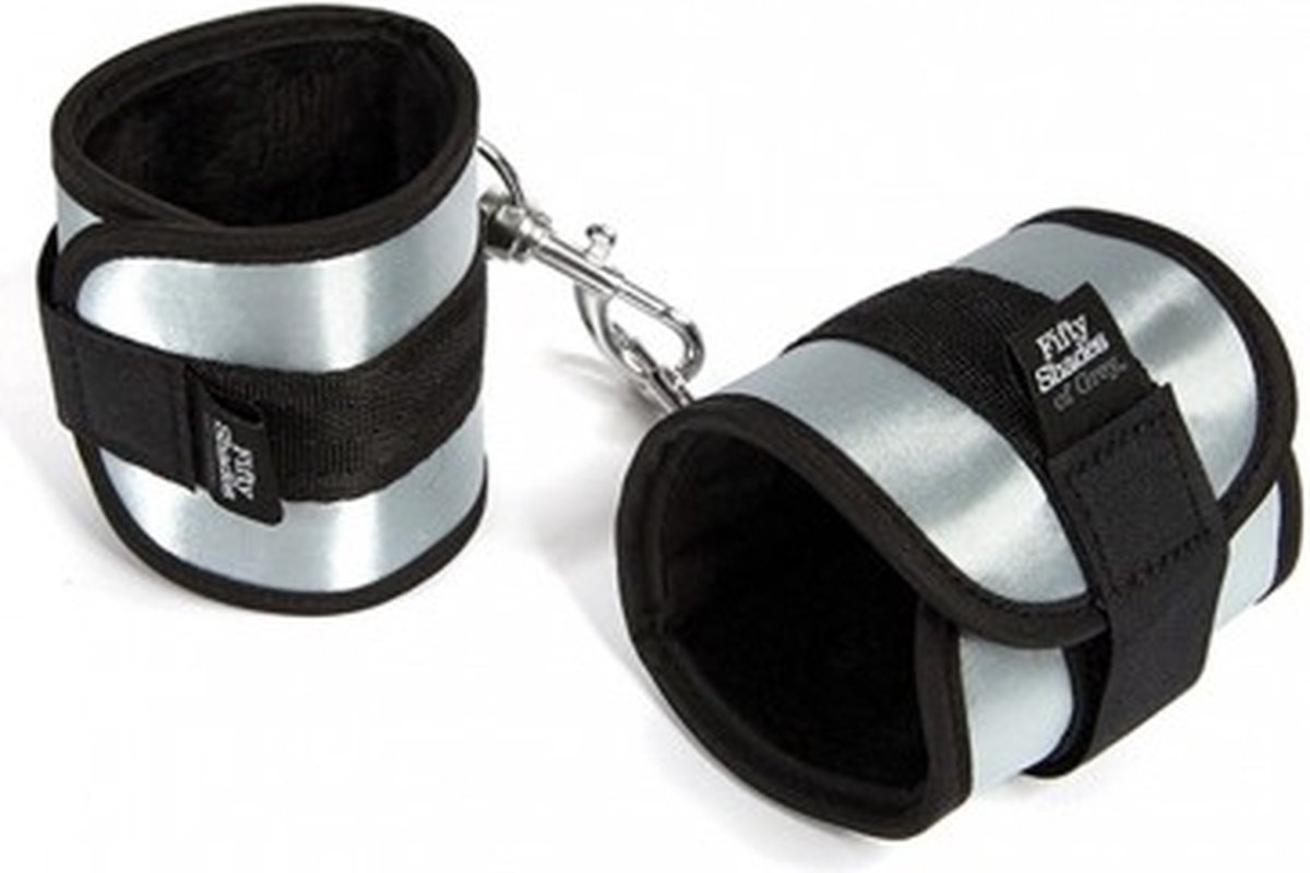 Fifty shades of grey - soft handboeien - zilver