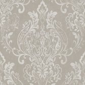 Barok behang Profhome 376814-GU vliesbehang licht gestructureerd in barok stijl mat beige crèmewit grijs 5,33 m2