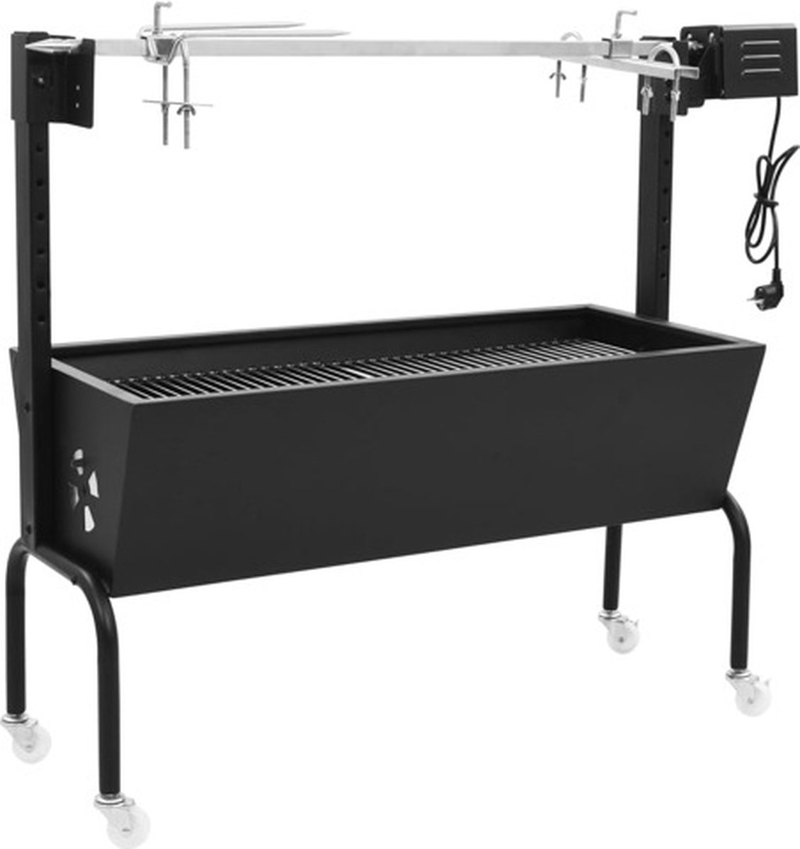 vidaXL BBQ draaispit elektrisch roestvrij staal - vidaXL - €212,99