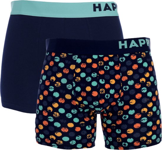 Happy Shorts 2-Pack Boxershorts Heren Polka Stippen - Maat XXL
