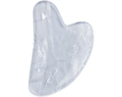 Guasha, massagesteen van bergkristal (helderheid), 8 cm