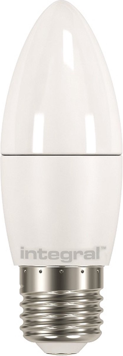 Integral LED - Kaarslamp - E27 - 4,9 watt - 2700K - 470 lumen - frosted cover - niet dimbaar