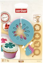 Modèle de cupcake - Modèle de Barista de Café de Luxe - Cuisine - Hobby -temps - Trèfle - Jonquille - Papillon - Soleil - Set de valeur 2 pièces