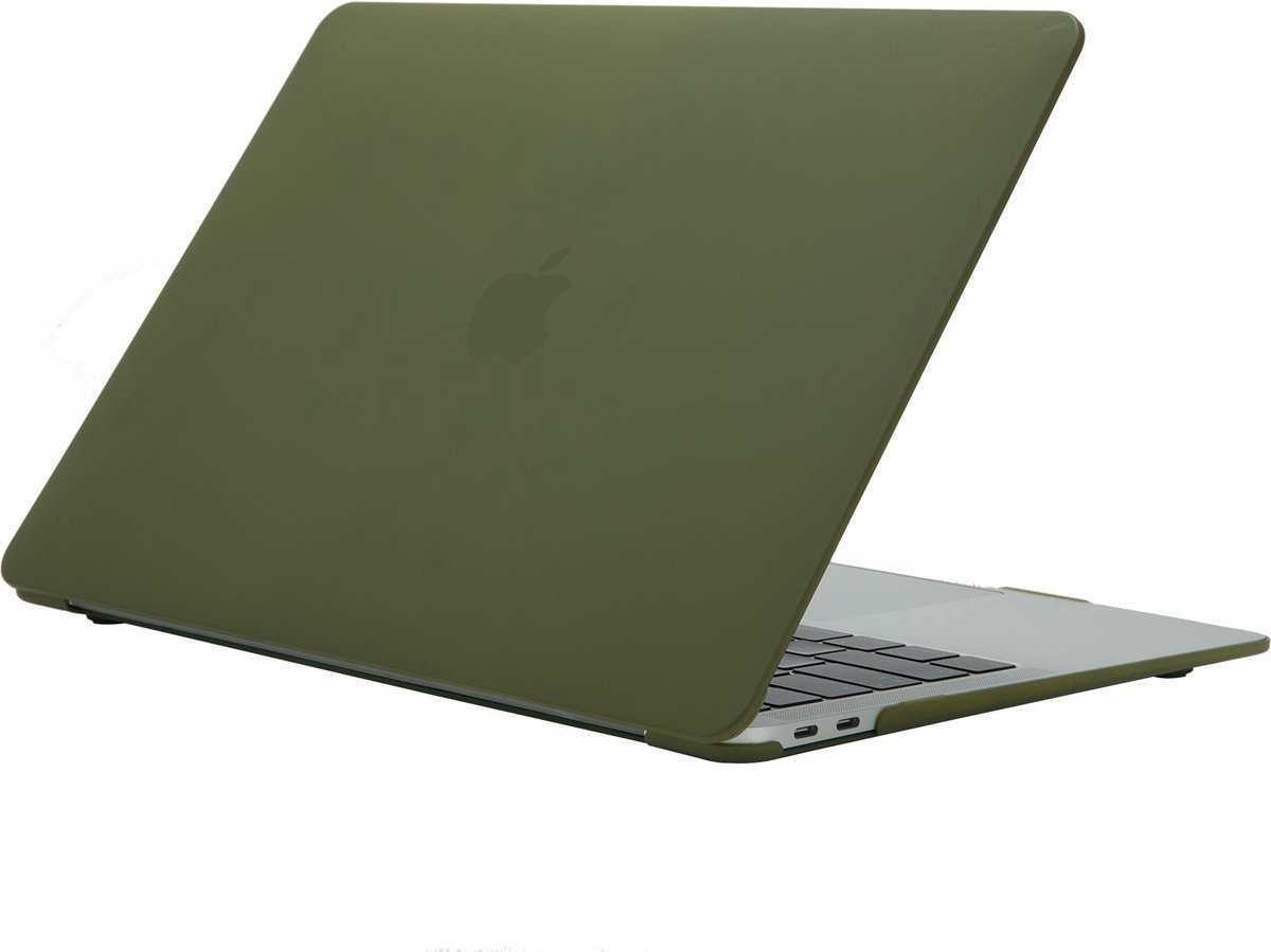 Mobigear Laptophoes geschikt voor Apple MacBook Pro 15 Inch (2016-2019) Hoes Hardshell Laptopcover MacBook Case | Mobigear Cream Matte - Avocado - Model A1707 / A1990