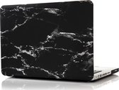 Mobigear Laptophoes geschikt voor Apple MacBook Pro 15 Inch (2008-2012) Hoes Hardshell Laptopcover MacBook Case | Mobigear Marble - Zwart - Model A1286