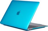 Mobigear Laptophoes geschikt voor Apple MacBook Air 13 Inch (2018-2020) Hoes Hardshell Laptopcover MacBook Case | Mobigear Glossy - Blauw - Model A1932 / A2179 / A2337