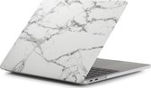 Mobigear Laptophoes geschikt voor Apple MacBook Pro 16 Inch (2019-2020) Hoes Hardshell Laptopcover MacBook Case | Mobigear Marble - Wit - Model A2141