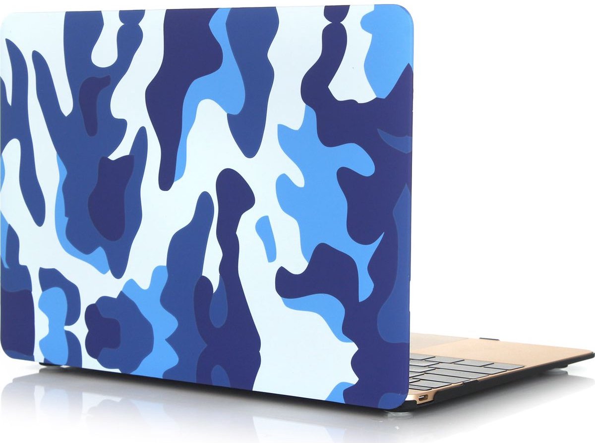 Apple MacBook 12 (2015-2017) Case - Mobigear - Design Serie - Hardcover - Sea Camauflage - Apple MacBook 12 (2015-2017) Cover