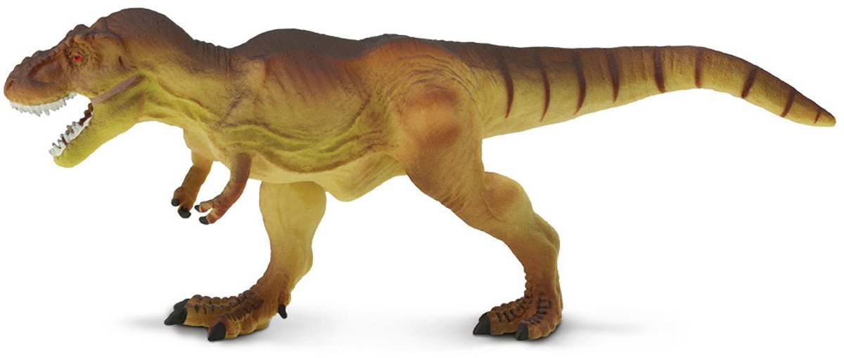 Safari Dinosaurus T- Rex Junior 22 Cm Rubber Bruin/ Beige