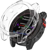 YONO Bumper geschikt voor Garmin Fenix 7 - Siliconen Hoesje - Bescherming Case - Transparant