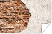 Affiche Plâtre - Mur - Brique - 60x40 cm
