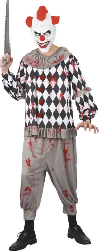 Halloween Tiener Kostuum Terrifying Clown Maat 140-160
