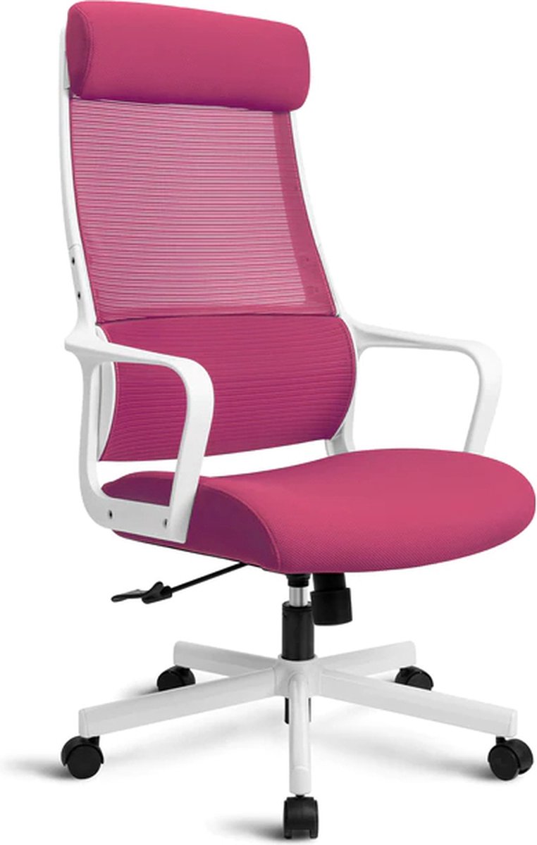 Manzibo Zwarte Bureaustoel - Ergonomische Bureaustoelen - Bureaustoel voor Volwassenen - Met draaifunctie - Verstelbare hoogte - Moderne look - Zwart