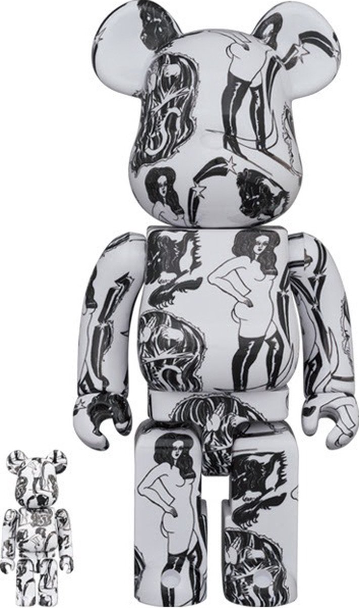 400% & 100% Bearbrick Set - Planet (Saiko Otake) | bol